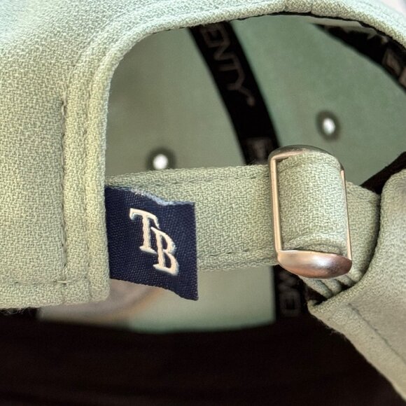 Tampa Bay Rays Embroidered Mint Green Adjustable Hat Baseball Cap - Picture 8 of 9
